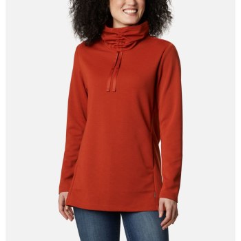 Columbia Ženske Majice S Kapuljačom - Firwood Ottoman Turtleneck Bordo | YTDM-63507